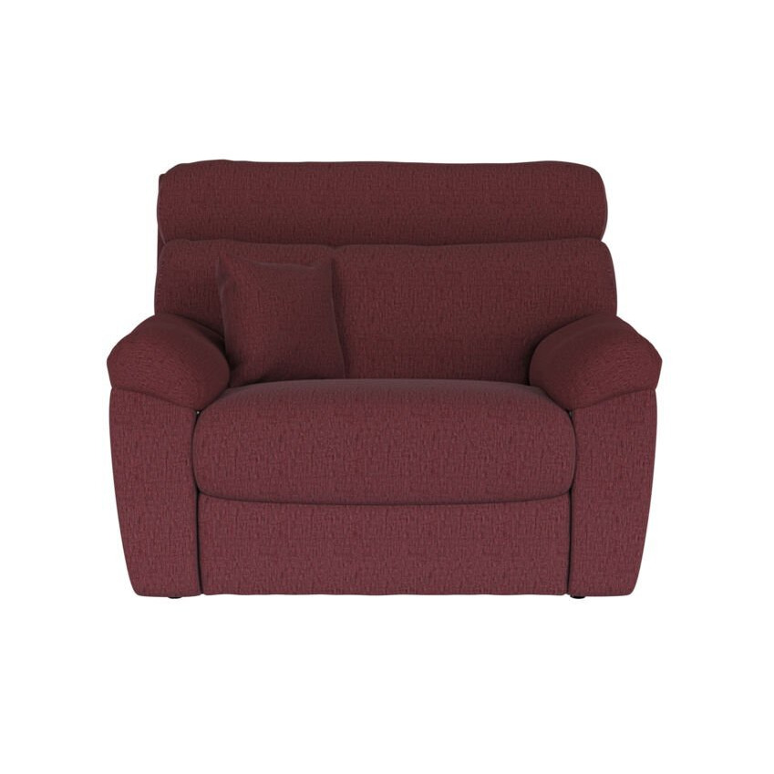 ScS Living Red Cloud Fabric Love Seat Static