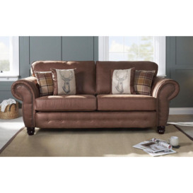 ScS Living County Fabric 3 Seater Standard Back Sofa