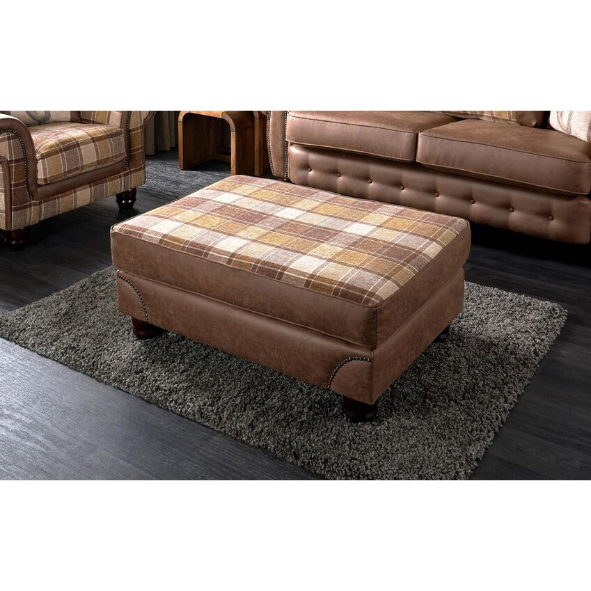 ScS Living County Fabric Standard Footstool