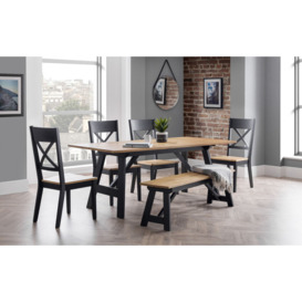 ScS Living Marylebone Dining Table, Bench & 4 Chairs