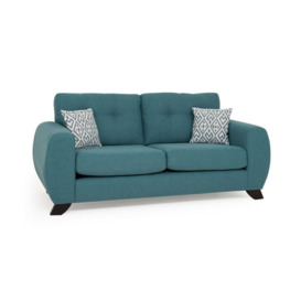 ScS Living Blue Aspen Fabric 3 Seater Standard Back Sofa