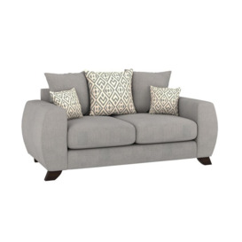 ScS Living Grey Aspen Fabric 2 Seater Scatter Back Sofa