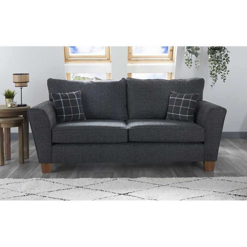ScS Living Theo Fabric 3 Seater Standard Back Sofa