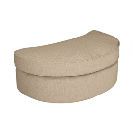 ScS Living Cream Theo Fabric Large Twister Footstool
