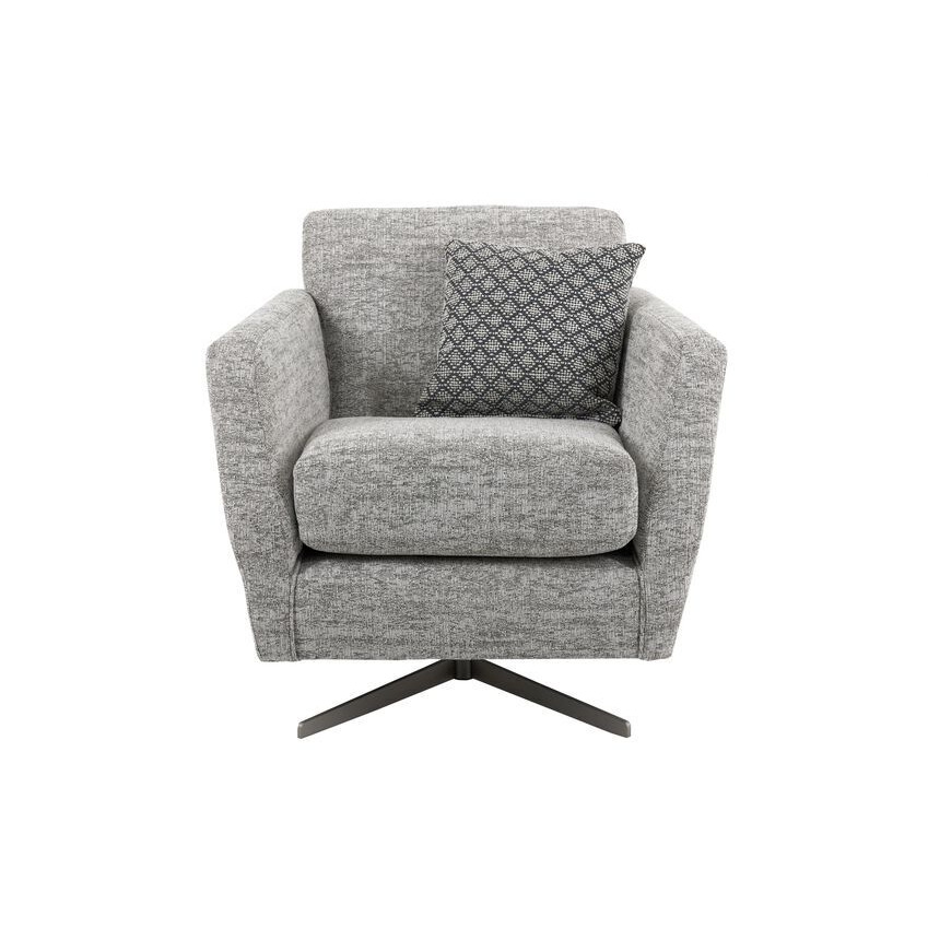 ScS Living Aurora Fabric Plain Low Swivel Chair