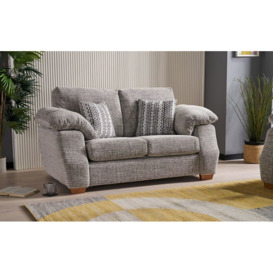 ScS Living Whisper Fabric 2 Seater Standard Back Sofa Grey - Sofa Sale