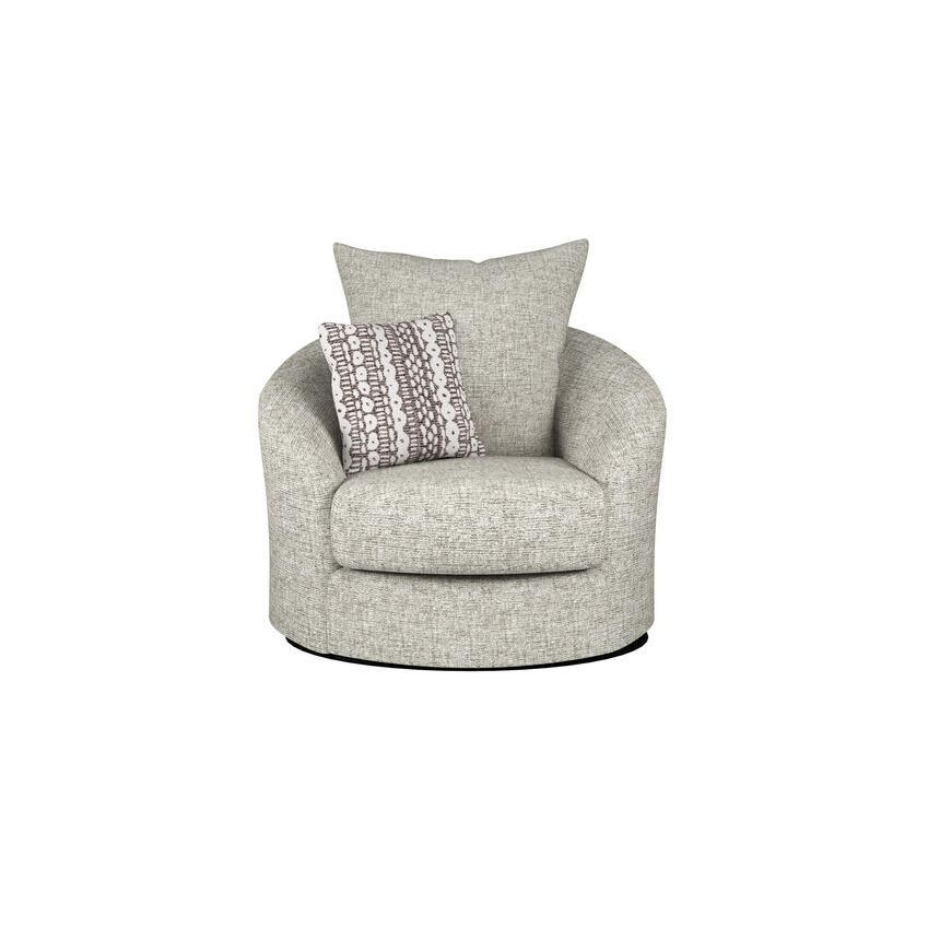 ScS Living Cream Whisper Fabric Twister Chair