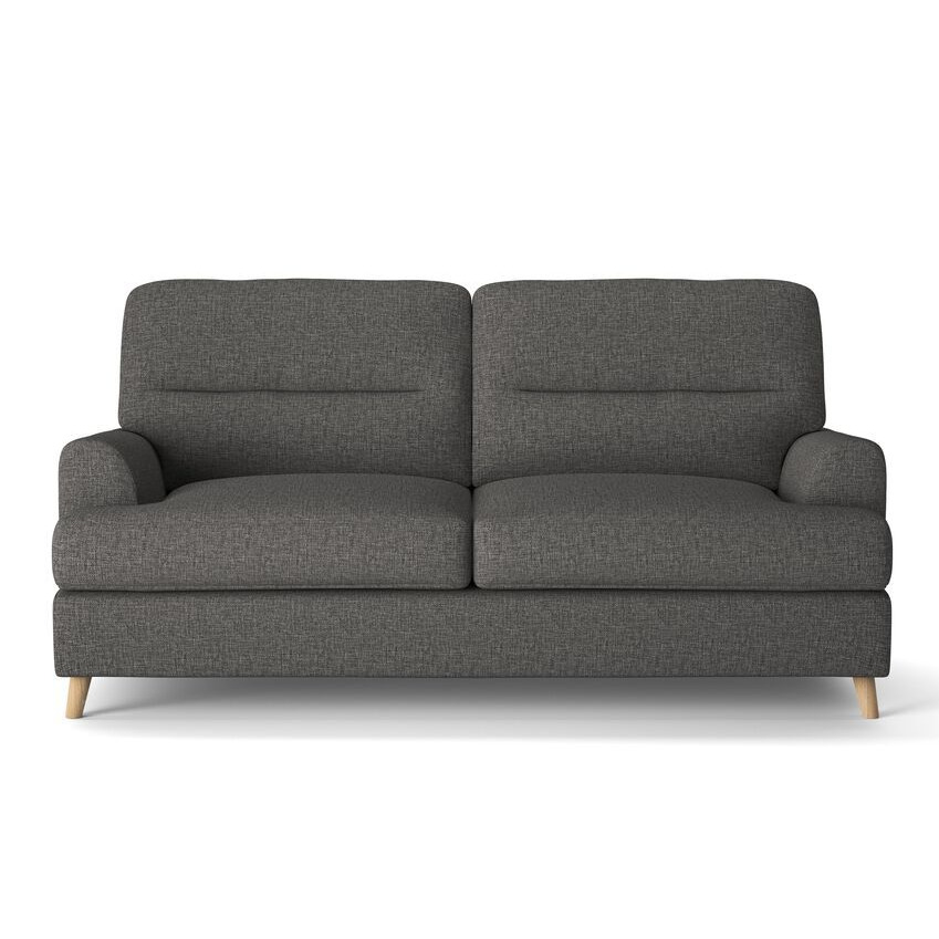 ScS Living Grey Amber Fabric 3 Seater Sofa