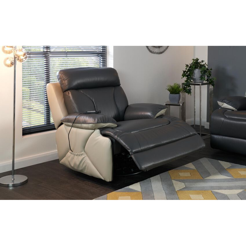 La-Z-Boy Raleigh Power Swivel Rocker Recliner Chair with Massage Function