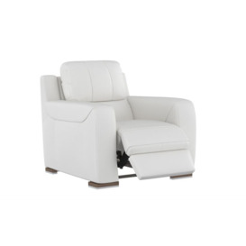 SiSi Italia White Lucca Power Recliner Chair