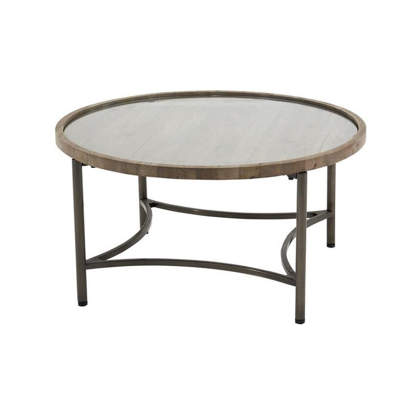 ScS Signature Rosary Round Coffee Table with Glass Top