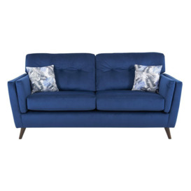 Ferndale Blue 3 Seater Sofa - Crushed Velvet 3 Seater Sofa