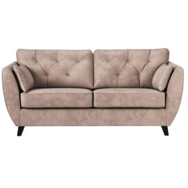 ScS Living Hoxton Brown 3 Seater - Fabric 3 Seater Sofa