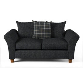 ScS Living Grey Hugo Fabric 2 Seater Scatter Back Sofa
