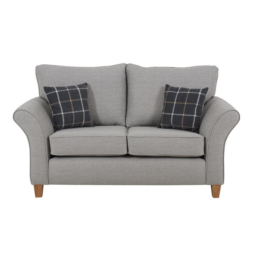 ScS Living Grey Hugo 2 Seater Sofa - Fabric 2 Seater Sofa