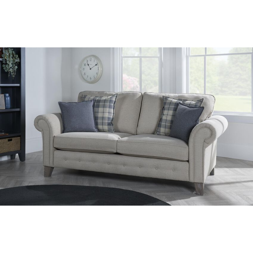 Inspire Corbridge Fabric 3 Seater Sofa Standard Back