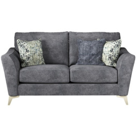 Ideal Home Grey Maisy Fabric 2 Seater Sofa