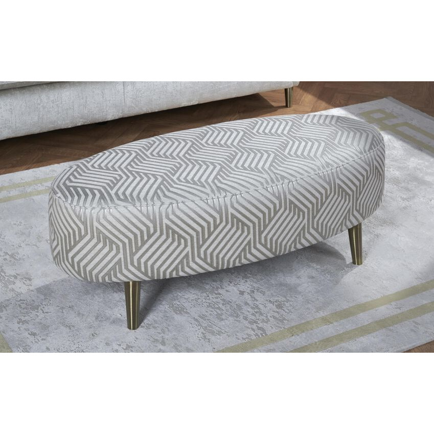 Ideal Home Flo Fabric Designer Footstool
