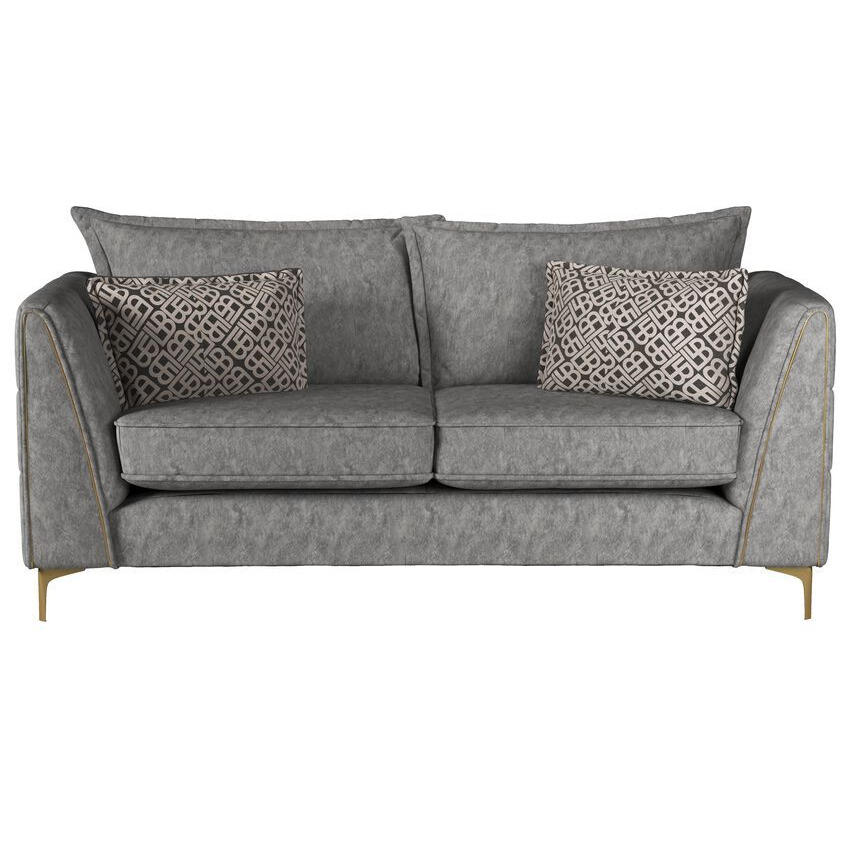 Grey LLB Ilustrious Fabric 3 Seater Sofa