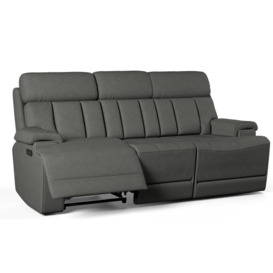 La-Z-Boy Grey Fabric Empire 3 Seater Power Recliner Sofa