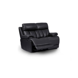 La-Z-Boy Grey Leather Empire 2 Seater Power Recliner Sofa