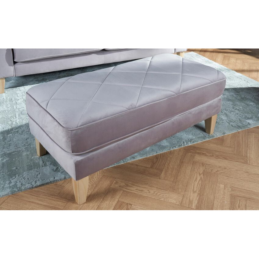 Ideal Home Rochelle Fabric Bench Footstool