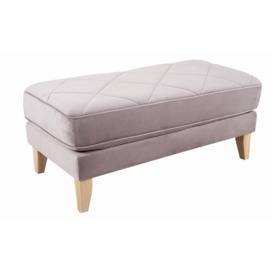 Ideal Home Pink Rochelle Fabric Bench Footstool