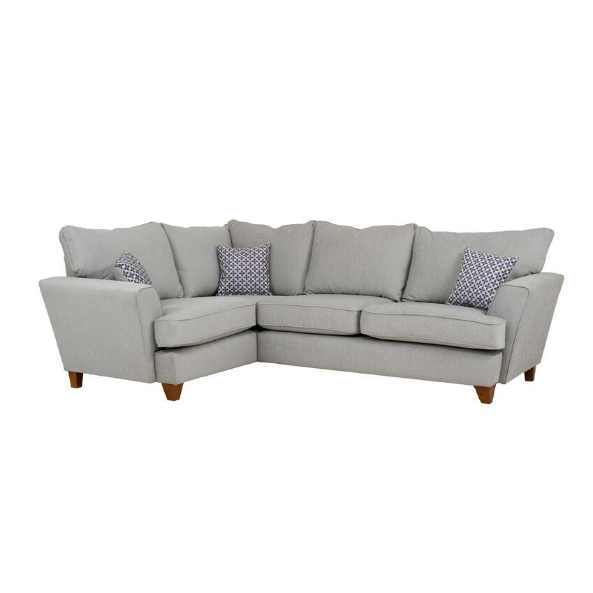 Grey Aquaclean Annie Fabric 1 Corner 2 Sofa