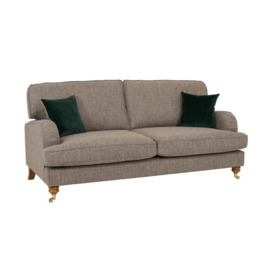 ScS Living Brown Jack Fabric 3 Seater Sofa