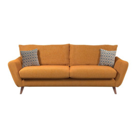Ideal Home Orange Fraser Fabric 4 Seater Sofa