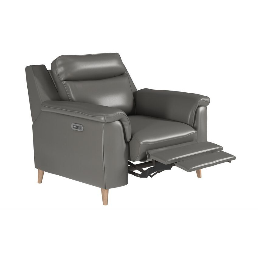 ScS Living Grey Brodie Power Recliner Chair by SCS