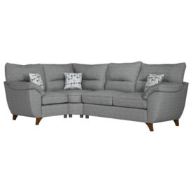 ScS Living Grey Remi Fabric 1 Corner 2 Sofa