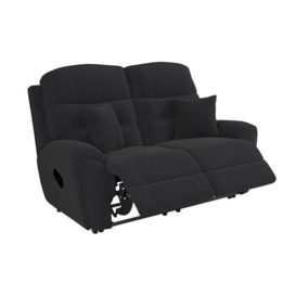 La-Z-Boy Black Columbus Fabric 2 Seater Manual Recliner Sofa