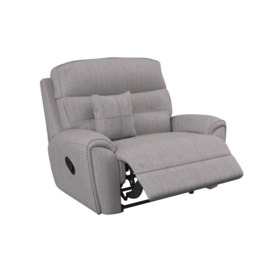 La-Z-Boy Grey Columbus Fabric Manual Recliner Love Chair
