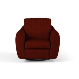 G Plan Red Brighton Fabric Swivel Chair