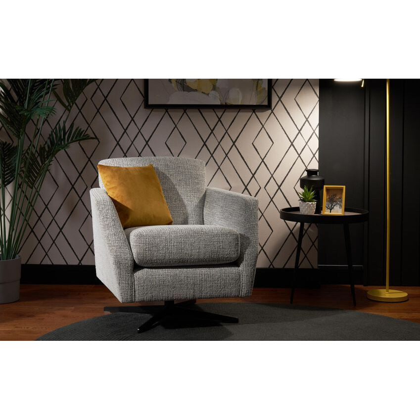 Ideal Home Shoreditch Fabric Swivel Chair