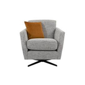 Ideal Home Grey Shoreditch Fabric Swivel Chair