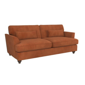 ScS Living Orange Bonnie Fabric 4 Seater Sofa