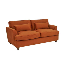ScS Living Orange Bonnie Fabric 3 Seater Sofa