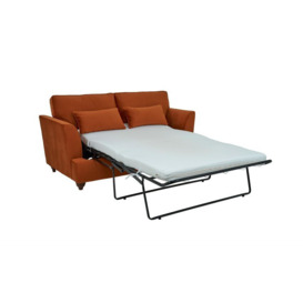 ScS Living Orange Bonnie Fabric 2 Seater Sofa Bed