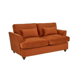 ScS Living Orange Bonnie Fabric 2 Seater Sofa