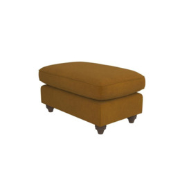 ScS Living Yellow Bonnie Fabric Standard Footstool