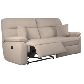 La-Z-Boy Cream Alabama Fabric 3 Seater Power Recliner Sofa