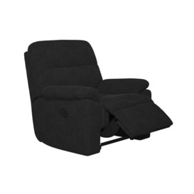 La-Z-Boy Black Alabama Fabric Manual Recliner Chair