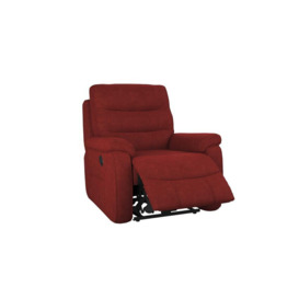 La-Z-Boy Red Fabric Tucson Manual Recliner Chair