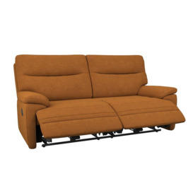 La-Z-Boy Brown Fabric Boston 3 Seater Manual Recliner Sofa
