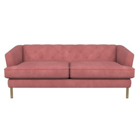 Paloma Home Pink Boudoir Fabric Large 3 Seater Sofa