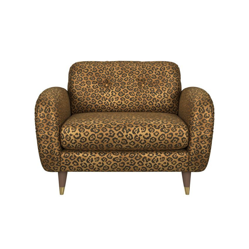 Paloma Home Brown Lady Muck Fabric Love Chair