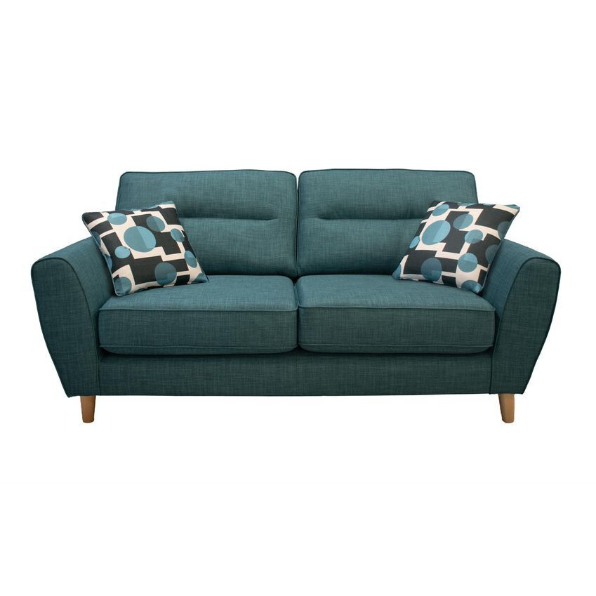 ScS Living Blue Willow Fabric 2 Seater Sofa