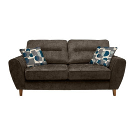 ScS Living Brown Willow Fabric 2 Seater Sofa